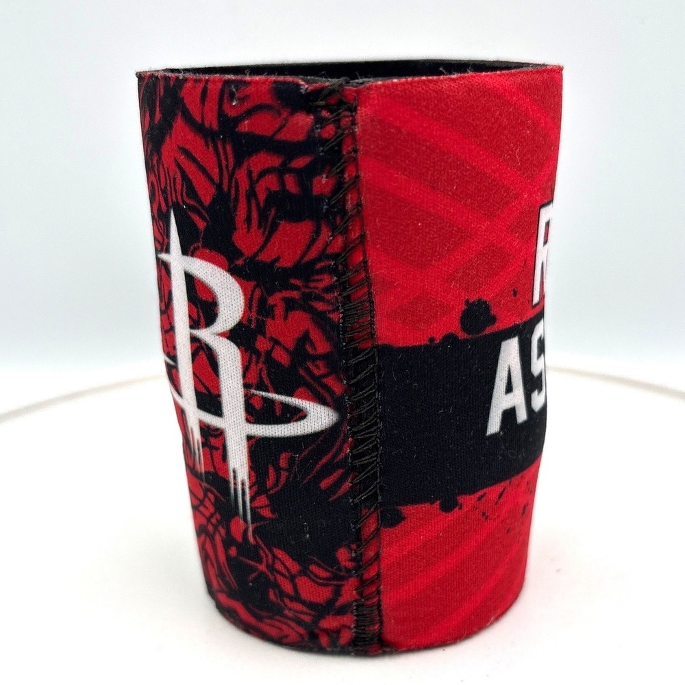 NBA Houston Rockets Can Cooler OS Red Sporty Run As One Insulated Sleeve